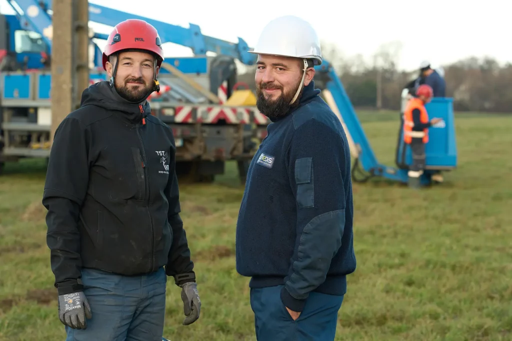 Portrait d'un technicien Enedis en intervention lors de la tempête Ciaran