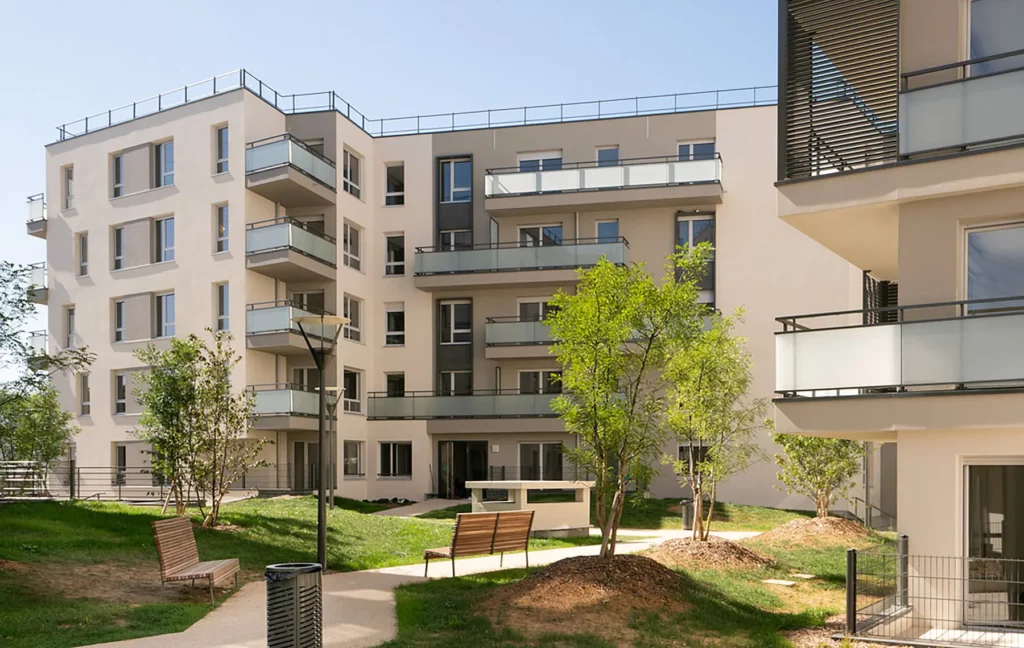 Architecture de la résidence de logements sociaux Logial à Paris.